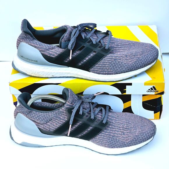 Adidas Ultra Boost  Gray/ Pink 2017 Size 14 - Picture 1 of 7